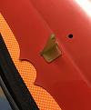 Support plate provides additional load-bearing strength and covers original hole.