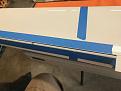 Inner aileron jigged for wiper contouring.
